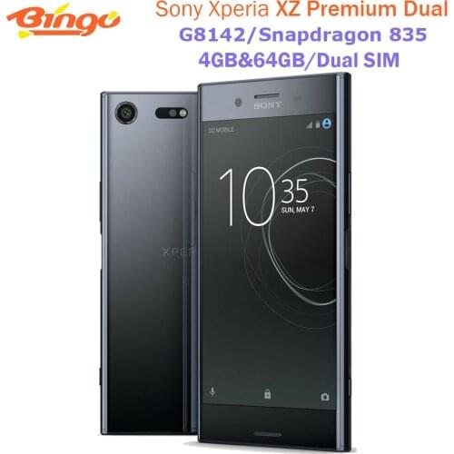 Sony Xperia XZ Premium Dual G8142 Android Mobile phone 4G LTE 5.46" Dual SIM Octa core Snapdragon 835 4GB&64GB 19MP&13MP NFC