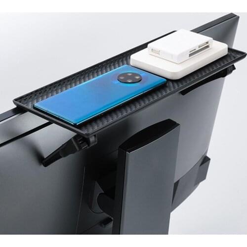 Storage Rack Adjustable Strong Bearing Capacity Convenient Design Bracket For Computer Monitor TV Screen Sturdy Durable Shelf