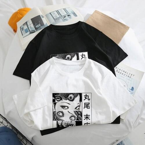 Suehiro Maruo demon Horror Personality Spoof punk Harajuku Loose Tops Summer Japan fun Casual Ulzzang Chic vintage Women T-Shirt