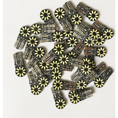 100X T10 Led Canbus 18 Smd 3014 No OBC Error 194 168 W5W T10 18smd LED Interior Instrument Light Bulb Lamp White 6000k