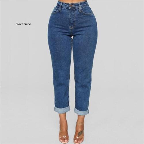 Женские джинсы бойфренды SWEETWOO China At AliExpress