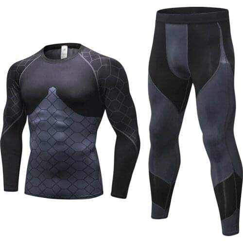 Winter Thermal Underwear Set Men Long Johns Quick Dry Anti-microbial Stretch Mens Seek Thermo Underwear Male Warm Heattech