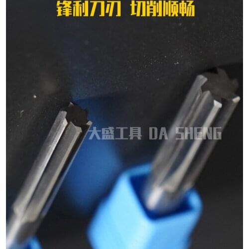 Lengthening high precision integral alloy reamer for machine with straight shank of tungsten steel 2.3.4.5.6