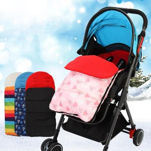 Waterproof Windproof Baby Carriage Footmuff Warm Brushed Travel Infant Stroller Sleeping Bag Detachable Parm Accessories Socks
