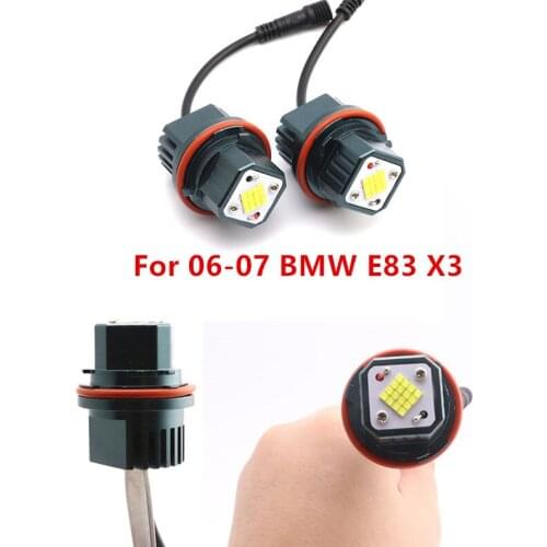 High Power Ultra Bright free error 6000K IP65 White LED Light Bulb for 06-07 BMW E83 X3 LED Angel Eyes Marker