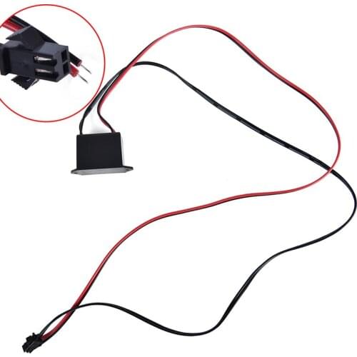 New 12V Neon EL Wire Power Driver Controller Glow Cable Strip Light Inverter Adapter