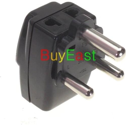 2 X South Africa Electrical Plug Travel Adapter 3 Way Power Outlet 8.7mm Type M