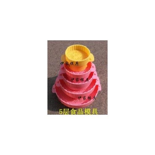 200g 250g 500g plastic moon cake mould mold Hand pressure semi-automatic adjustable level kitchen tools