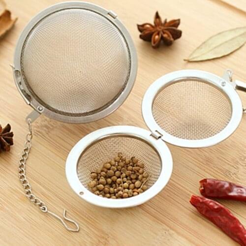 4.5cm Stainless Steel Tea Infuser Sphere Locking Spice Tea Ball Strainer Mesh Infuser Tea Filter Strainers Kitchen Accessories
