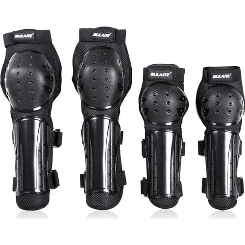 Motorcycling 4Pcs Knee Elbow Pads Set Knee Guards Caps Protective Gear Set Protector For Motocross Skating Mountain Biking