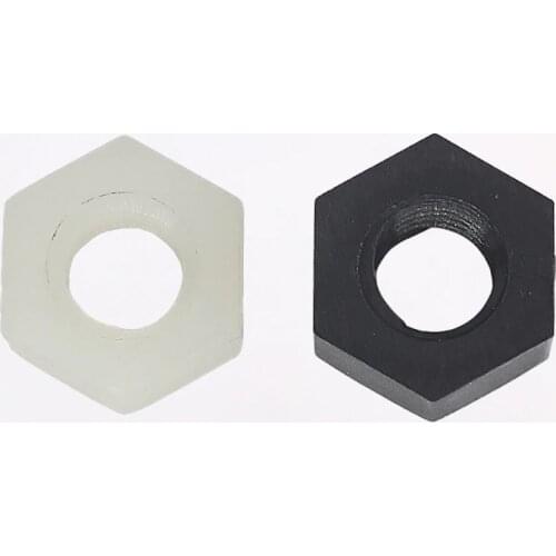 50Pcs DIN934 M2 M2.5 M3 M4 M5 M6 M8 PA66 Nylon Hex Nut Hexagon Plastic Hex Nuts White NL05