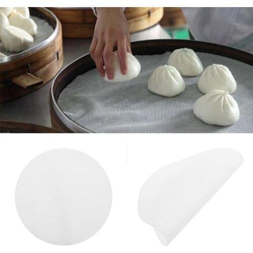 Non-Stick Round Steamers Mat Silicone Pad Steamer for Dumplings Cooling Grid Reusable Kitchen Pressure Cooker Accessories