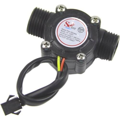 Water flow sensor flowmeter Hall flow sensor Water control 1-30L/min 2.0MPa NEW