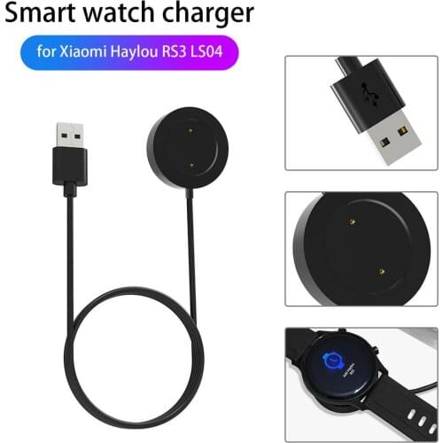 Smartwatch Dock Charger Adapter USB Charging Cable Charge Cord For Xiaomi Youpin Haylou RS3 LS04 Sport Smart Watch Accessories