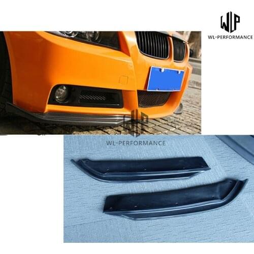 E90 MT High Quality Carbon Fiber Front Bumper Side Splitters For BMW 3 Series E90 M-TECH Car Body Kit Free Shiping