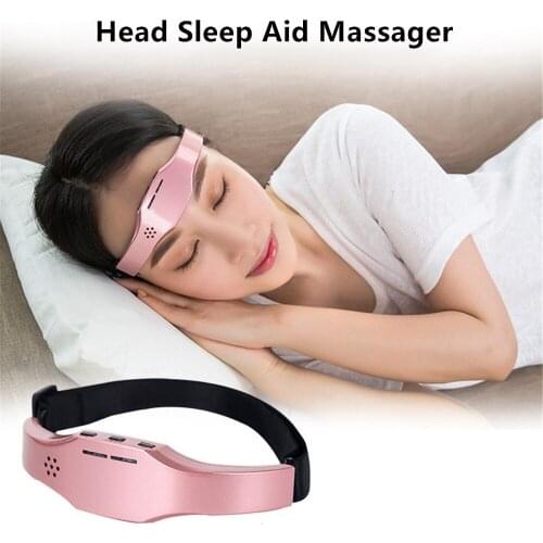 Electric Head Massager Pulse Therapy Relax Brain Migraine Relief Massager Insomnia Treatment Release Stress Aid Sleeping Device