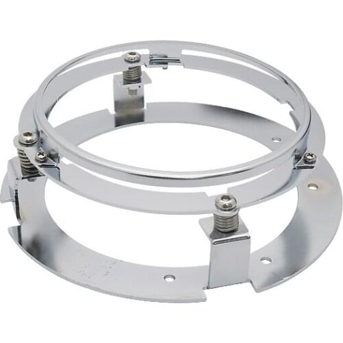 1pcs Black / Chrome 5 3/4" 5.75 inch Headlight Bracket Kit for Motorcycle Ring Mount Brackets for 5.75 Inch LED Headlights