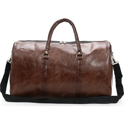 Wobag Fashion Sports Gym Bag Men and Women Bags New Pu Travel Bag Large Capacity Waterproof Short-distance Luggage Bag