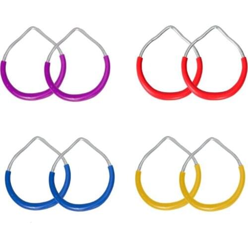 2 Pcs Children Swing Set Stuff Trapeze Fitness Rings Climbing Entertainment Parent-child Interactive Indoor Outdoor Play