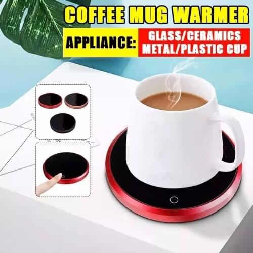 220v Cup Heater 55℃ Thermostatic Mug Warmer Automatic Power-off Coffee Tea Milk Glass Electric Constant Heater