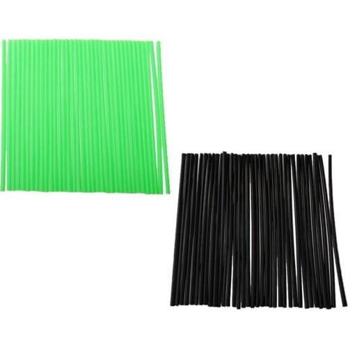 72Pcs Universal Motocycle Dirt Bike Wheel Rim Spoke Wraps Skins Cover