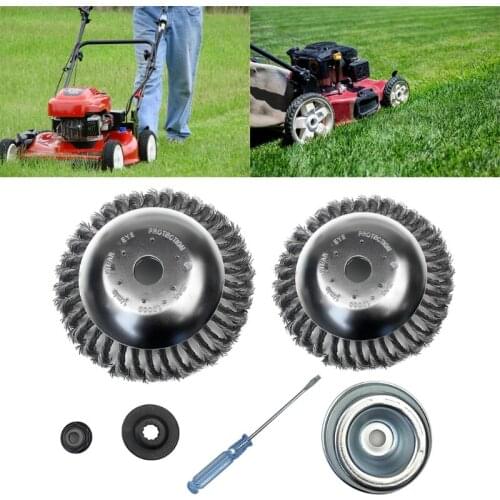 6/8 Inches Steal Wire Brush Cutter Trimmer Head Washer Maintenance Screwdriver E5BE