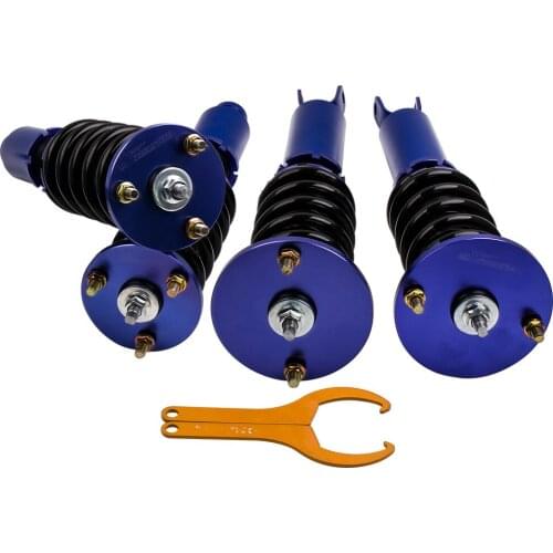 Complete Set Coilovers For Honda Accord 90-97 Acura CL 97-99 Adj. Height Blue Shcok Absorber Struts