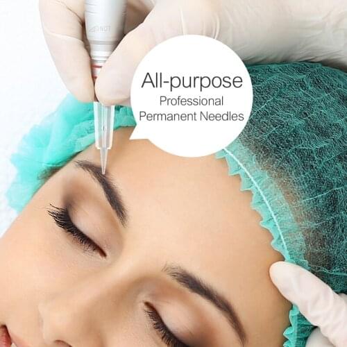 Sale 50pcs tattoo machine dedicated Disposable tattoo needle Eyebrow lips Eyeliner Semi-permanent tattoo Microneedles tool