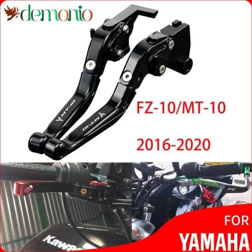 Motorcycle Part Brake Clutch Levers Extendable Adjustable Lever For Yamaha FZ-10 MT-10 2016 2017 2018 2019 2020 2021 MT10 MT 10