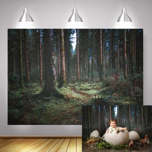 Safari Jungle Forest Backdrop for Photography Newborn Baby Birthday Portrait Photo Background Photo Shoot Photocall Photobooth