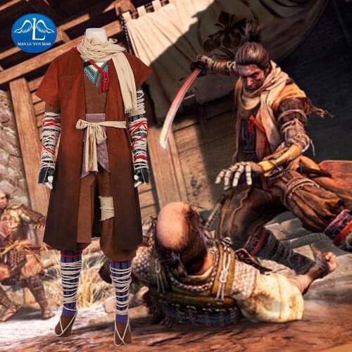 SEKIRO: Shadows Die Twice Sekiro Cosplay Costume Outfit Adult Men Women Outfit Whole Set For Halloween Carnival Party