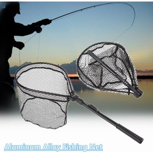Folding Landing Net For Fly Fishing Naturehike Camping Folding Retractable Equipment Aluminum Alloy Landing Net Pole