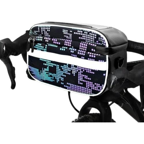 ODM Bike Handlebar Bag Front Frame Pannier Bag Adjustable Shoulder Straps Rainproof Multifunction Bicycle Hiking Accessories Bag