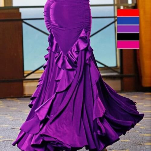 Womens flamenco skirts for women skirt for girls child costume red blue black dresses children spanish dance dresses dancer