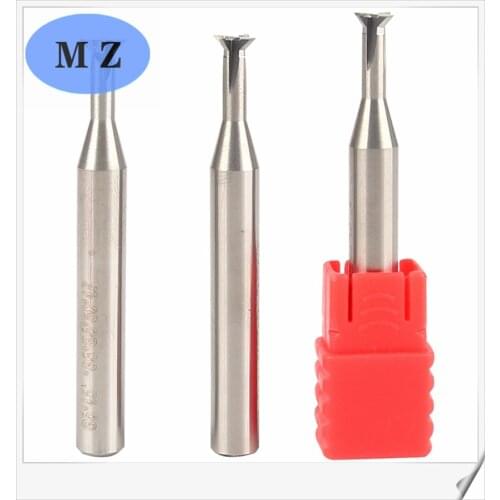1PCS 45 degree 60degree HRC55 3-16mm dovetail cutter slot milling cutter solid carbide endmill for CNC aluminum process