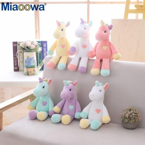 1pc 35cm Kawaii Unicorn Plush Toy Is Soft And Comfortable Can Be Used As A Birthday Gift For Children