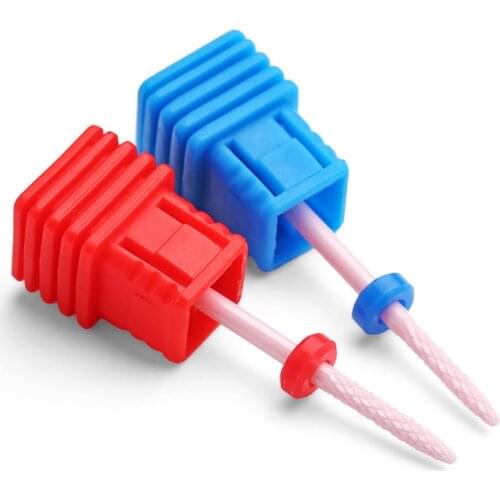 1pcs Pink Caremic Nail Drill Bit Milling Cutter Manicure File Electric Rotary Pedicure Machine Equipment Nail Polish Remove Burr