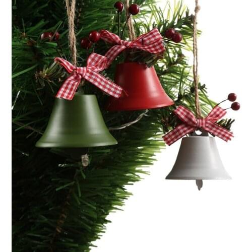 2.17in Christmas Bell Ornaments Metal Small Jingle Bell For Home Merry ChristmasTree Crafts Decoration Party Accessories