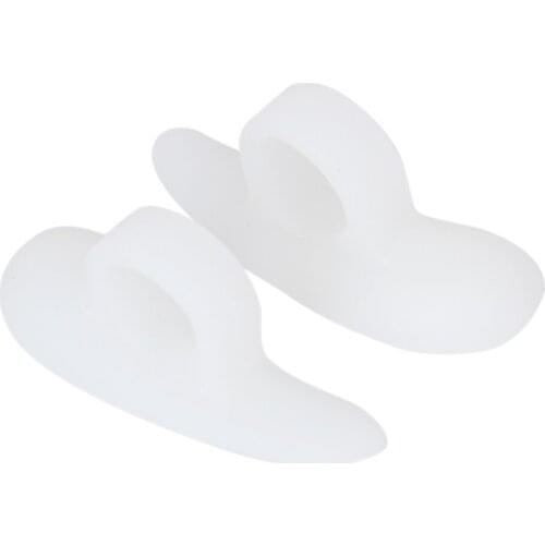 2 Pieces Gel Toe Crests Pads for Hammer Toes, Toe Separators For Bunions For Right Left Foot
