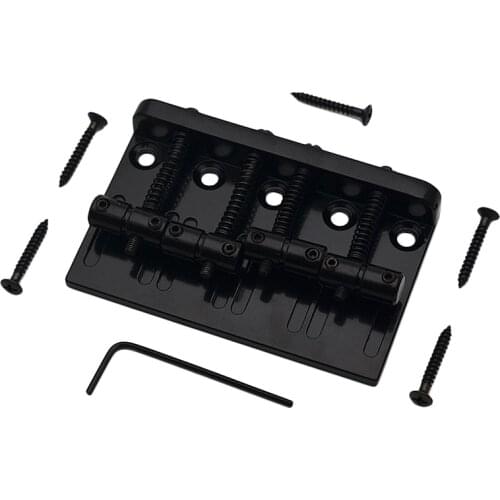 4 String Hardtail Bass Guitar Bridge for Fender Precision Jazz Bass PB JB Style Bass