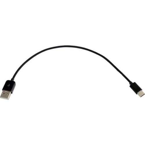 Black White USB 3.1 Type-C Male to USB 2.0 Type-A Male Data Cable Connector 0.25m