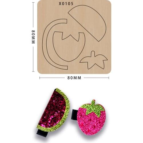 DIY Hairpin wooden cutting dies making decor supplies dies template Suitable for common die-cutting machines in the market