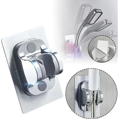 Bathroom Shower Head Holder No Drilling Bracket Mount 7 Gear Adjustable Bathroom Accessories Shower Holder Brackets