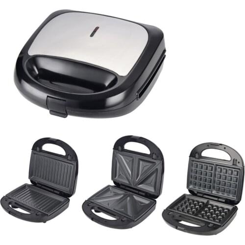 3 In 1 Electric Waffles Maker Sandwich Maker Machine Bubble Egg Cake Oven Breakfast Waffle Machine Kitchen Appliances