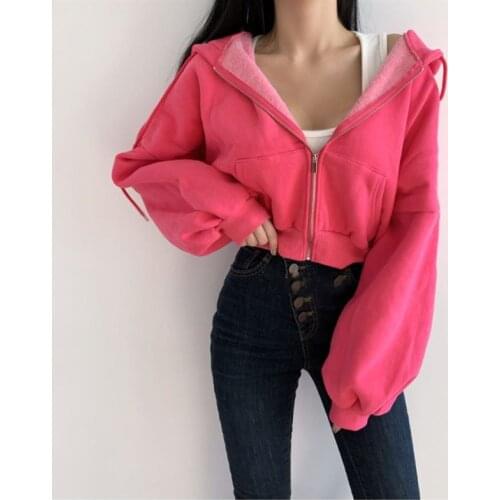 Женские короткие толстовки GLIRUIS China At AliExpress