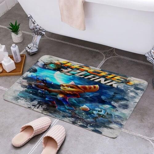 Ratchet and Clank 3D Print Doormats Rectangle Non-Slip DoorMat Bedroom Kitchen Entrance Print Door rugs Dropshipping