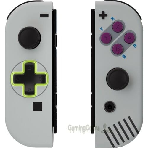 EXtremeRate Classic 1989 GB DMG-01 Replacement Controller Housing (D-Pad Version) with Dpad ABXY Buttons for NS Switch JoyCon