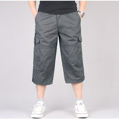 Summer Loose Cropped Trousers Military Shorts Multi-Pocket Cargo Shorts Summer Cotton Thin Casual Hot Sale Breeches Dropshipping
