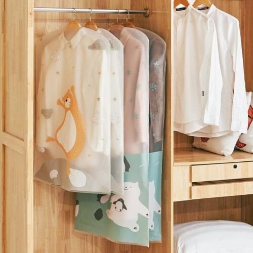 Hot Clothes Hanging Garment Dress Clothes Suit Coat Dust Cover Home Storage Bag Pouch Case Organizer Wardrobe Hanging Clothing