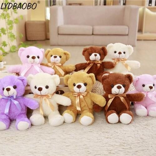 LYDBAOBO 1PC 30CM Kawaii Teddy Bear Stuffed Plush Doll Cute Bear Animal Doll Toy Stuffed Bear Toy Kid Toy Children Birthday Gift